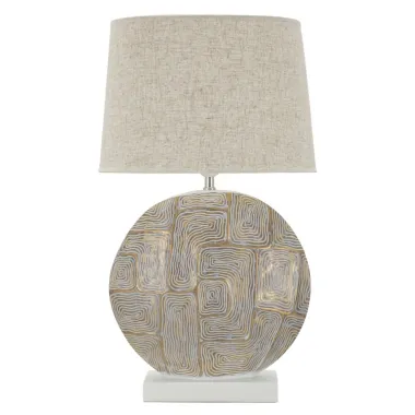 LAMPA STOŁOWA Z ŻYWICY ECLIPS 38X64 cm
